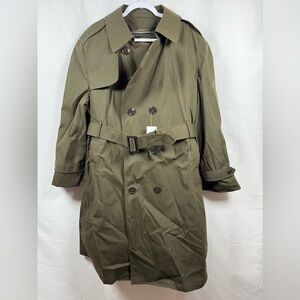 American Apparel U.S. Army All Weather Mens's Heritage Green Trench Coat 42XS
